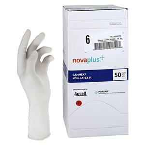 Gammex Polyisoprene Surgical Gloves 6 White, 4 BX/CA
