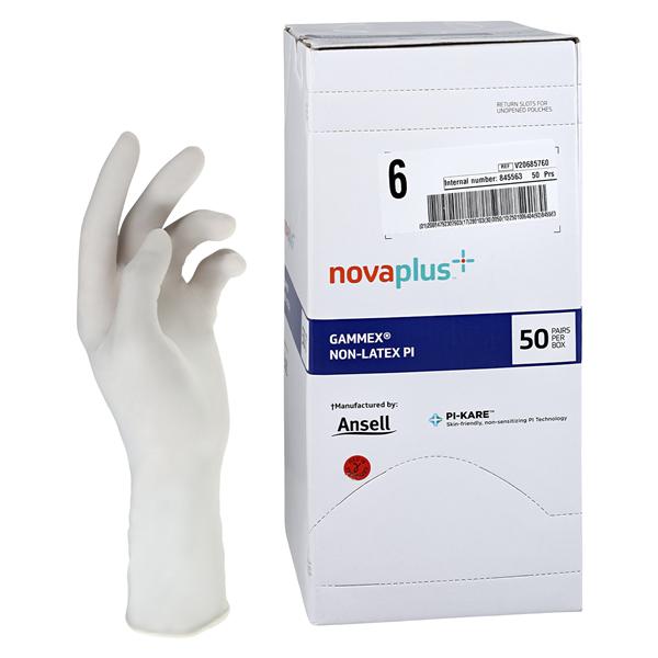 Gammex Polyisoprene Surgical Gloves 6 White, 4 BX/CA