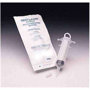 Gent-L-Kare Piston Irrigation Syringe 60cc Low Dead Space 50/Ca