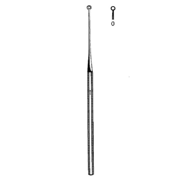 Econo Ear Curette Blunt 6-1/2" Stainless Steel Non-Sterile Disposable 25/Ca