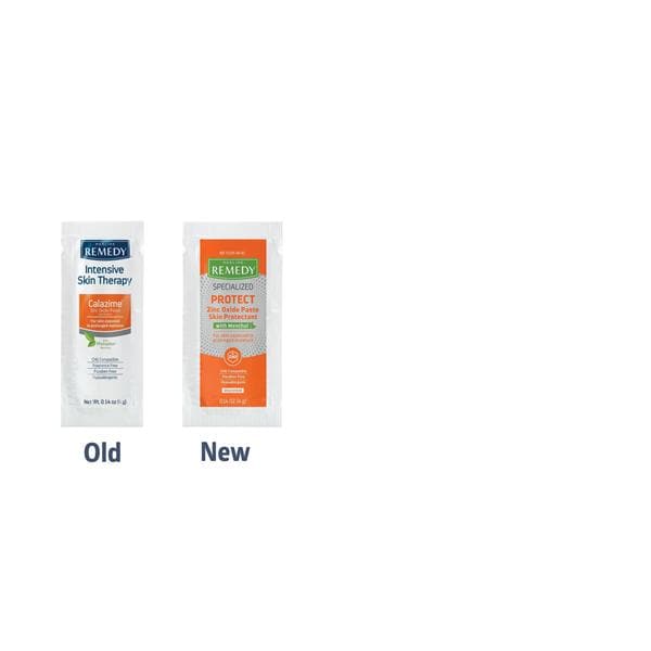 Remedy Specialized Skin Protectant Paste Zinc Oxide w/ Menthol 4mL Packet 144/Gr