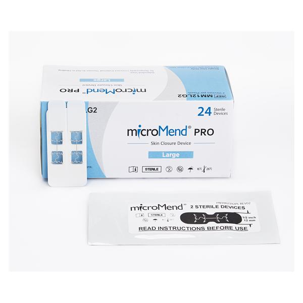 MicroMend Wound Closure Device Clip 43x12mm Clear 12Pk/Bx