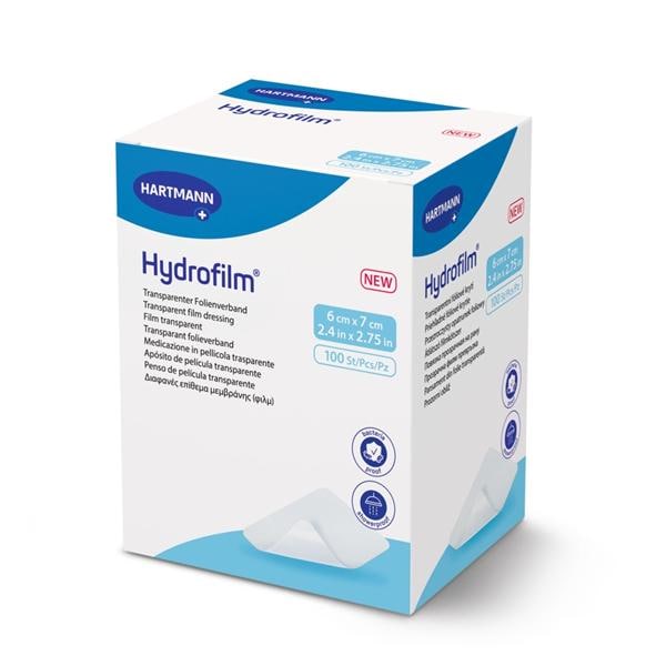 Hydrofilm Film Transparent Dressing 2.4x2.75" Sterile Adhesive Clear LF