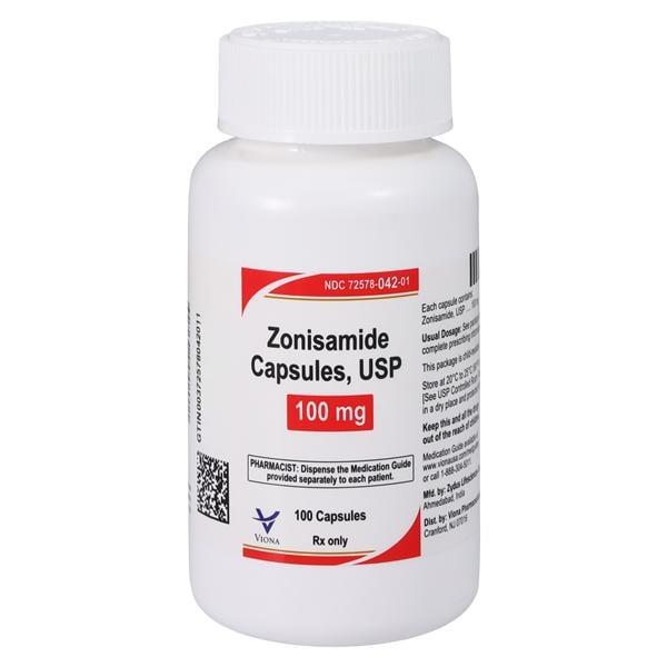 Zonisamide Capsules 100mg Bottle 100/Bottle Each