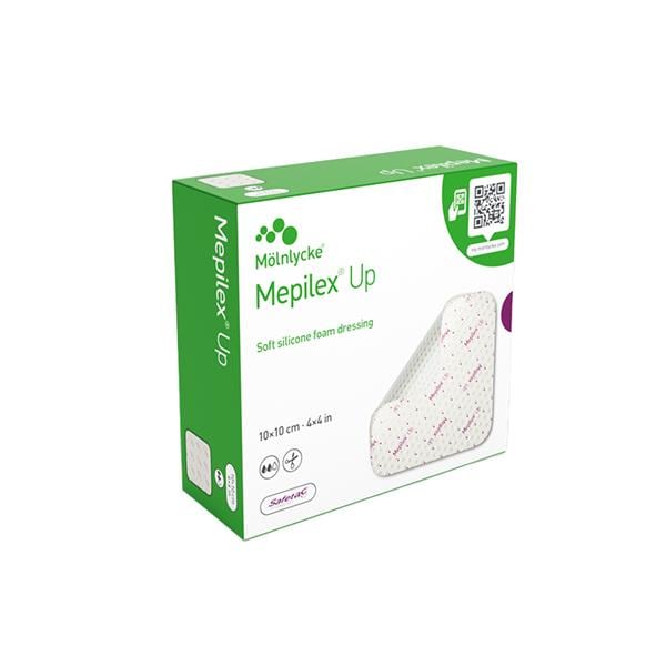Mepilex Up Foam Non-Border Dressing 4x4" Moderate-Heavy
