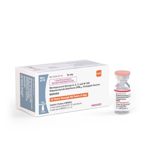 Menveo One-Vial Meningococcal ACYW 135 10 - 55 Years Injectable 0...