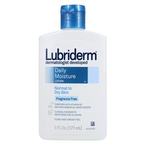 Lubriderm Daily Moisturizing Lotion 6oz Fragrance Free Bottle 6/Pk