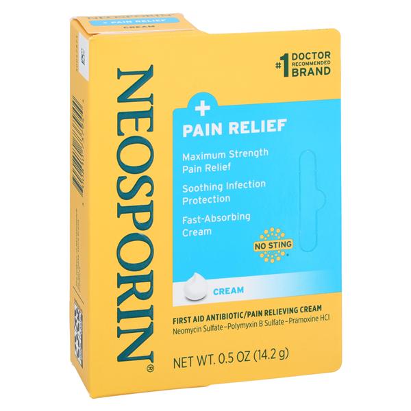 Neosporin Plus Antibiotic Topical Cream Max Strength 0.5oz Tube 6/Pk