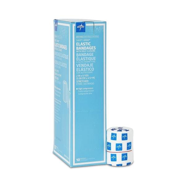Swift-Wrap Bandage Cotton/Polyester/Elastic 2"x5yd White Non-Sterile 20/Ca