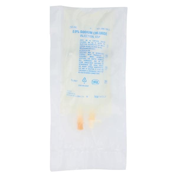 Injectable Solution 0.9% Sodium Chloride 250mL Flexible Bag 24/Ca