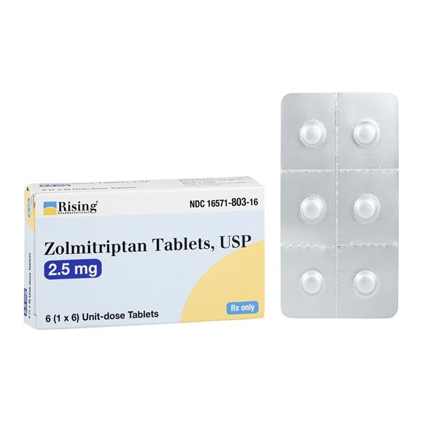 Zolmitriptan Tablets 2.5mg Bottle 6/Bottle
