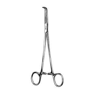Bridge Hemostatic Forceps Curved 11" Stainless Steel Non-Sterile Ea