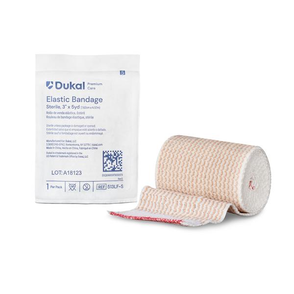 Elastic Bandage Cotton/Polyester/Elastic 3"x5yd Tan Sterile 36/CA