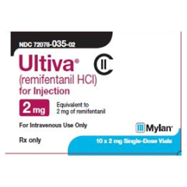 Ultiva Injection 2mg/mL SDV 5mL 10/Package