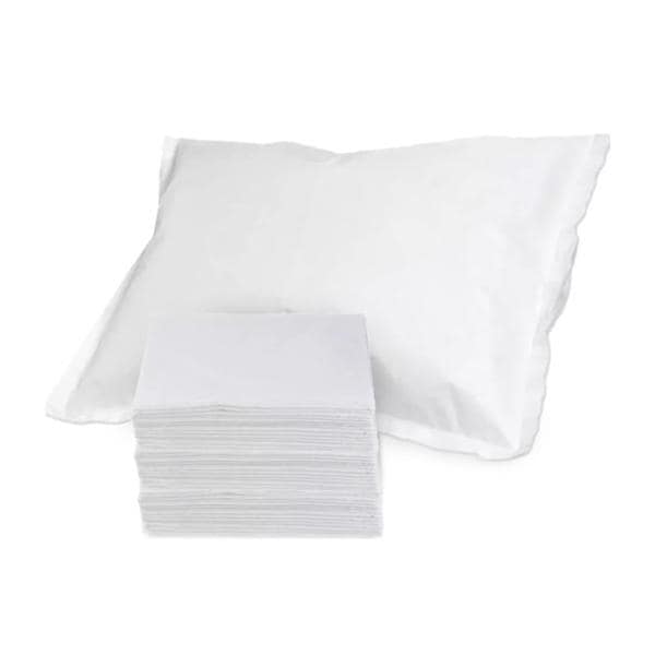 Pillowcase 21 in x 30 in Spunbonded Polypropylene White Disposable 100/Ca