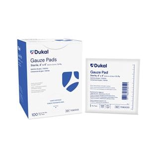 American White Cross Mesh Gauze Pad 4x4" 12 Ply Sterile Square LF, 12 BX/CA