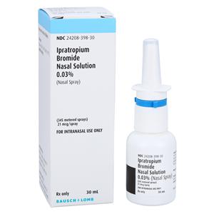 Ipratropium Bromide Nasal Spray 0.3% Bottle 30mL Each