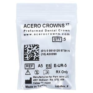 ACERO Crowns 5 2nd Primary Upper Right Molar 5/Pk 5/Pk