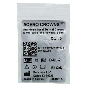 ACERO Crowns 2 1st Primary Upper Left Molar 5/Pk 5/Pk