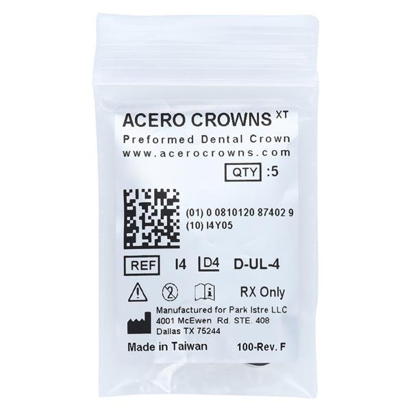 ACERO Crowns Size 4 1st Primary Upper Left Molar 5/Pk 5/Pk