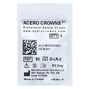 ACERO Crowns 2 1st Primary Lower Right Molar 5/Pk 5/Pk