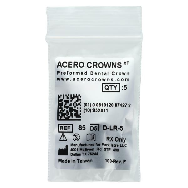 ACERO Crowns 5 1st Primary Lower Right Molar 5/Pk 5/Pk
