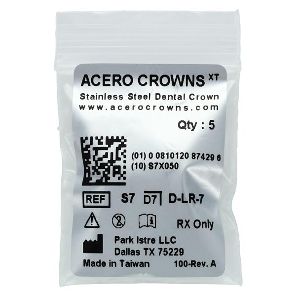 ACERO Crowns 7 1st Primary Lower Right Molar 5/Pk 5/Pk