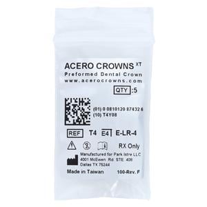 ACERO Crowns Size 4 2nd Primary Lower Right Molar 5/Pk 5/Pk