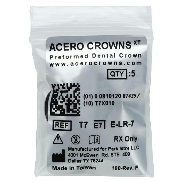 ACERO Crowns 7 2nd Primary Lower Right Molar 5/Pk 5/Pk