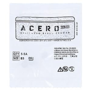ACERO Crowns 3 1st Primary Upper Right Molar 5/Pk 5/Pk
