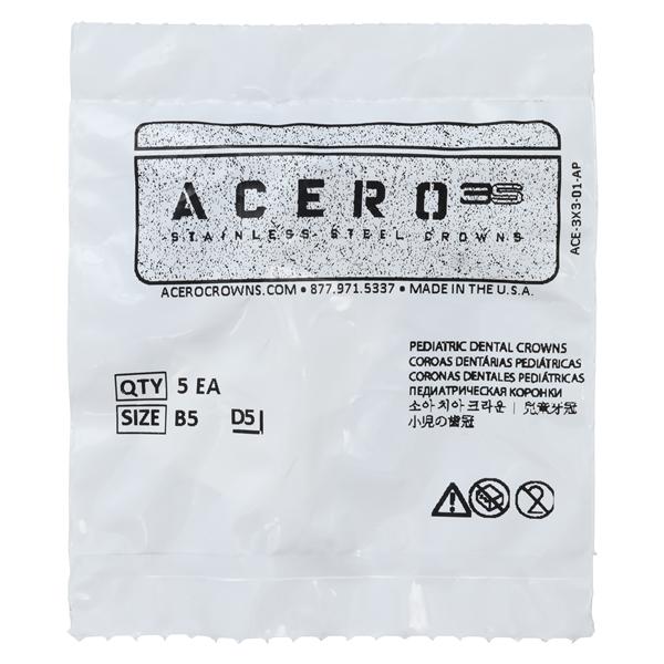 ACERO Crowns 5 1st Primary Upper Right Molar 5/Pk 5/Pk