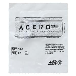 ACERO Crowns 7 1st Primary Upper Right Molar 5/Pk 5/Pk