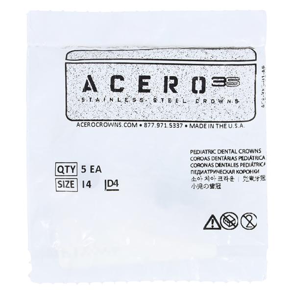 ACERO Crowns 4 1st Primary Upper Left Molar 5/Pk 5/Pk