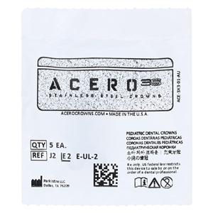 ACERO Crowns Size 2 2nd Primary Upper Left Molar 5/Pk 5/Pk