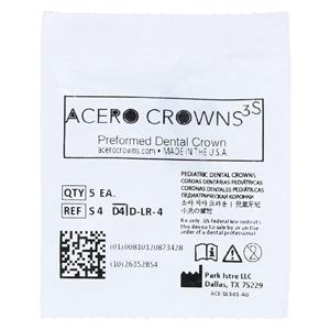 ACERO Crowns 4 1st Primary Lower Right Molar 5/Pk 5/Pk