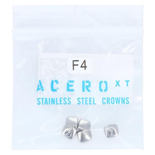ACERO Crowns Size 4 Primary Upper Left Central 5/Pk 5/Pk