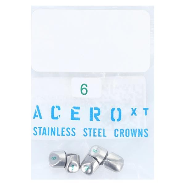 ACERO Crowns Size 6 Lower Canines 5/Pk 5/Pk
