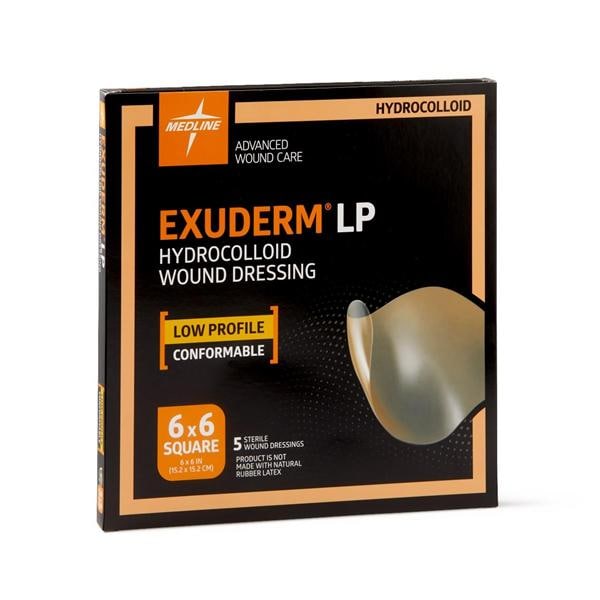Exuderm LP Hydrocolloid Wound Dressing 6x6" Sterile Square LF