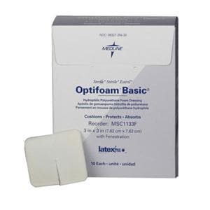 Optifoam Basic Hydrophilic Polyurethane Foam Dressing 3x3" Sterile