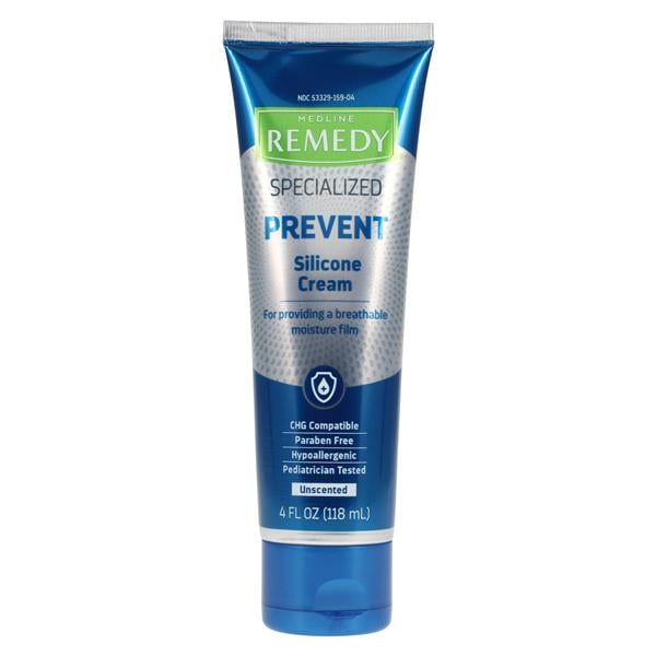 Remedy Barrier Cream Lq Silicone 4oz White Fragrance Free Paraben Free Tube Ea