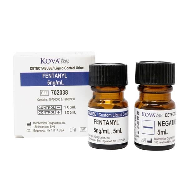 Detectabuse DOA: Drugs of Abuse Postive/Negative Fentanyl Control Kit 2/Bx