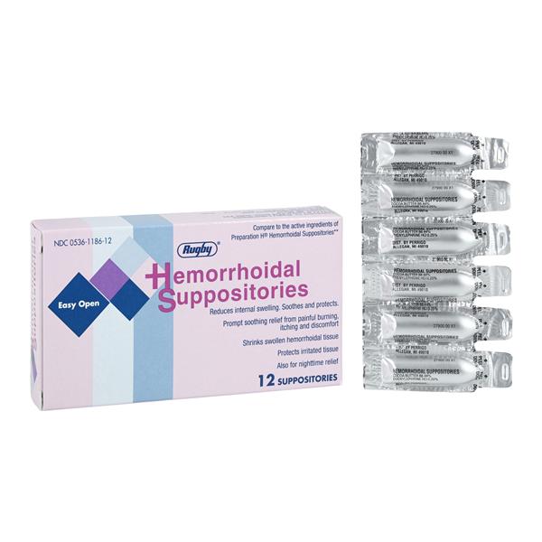 Hemorrhoidal Suppository Box 12/Bx