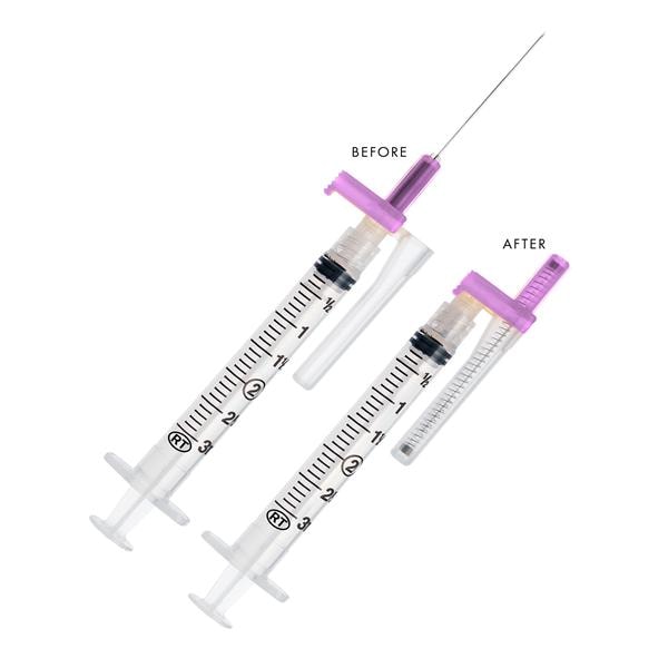 EasyPoint Retractable Needle/Syringe 18gx1-1/2" 3mL Safety Low Dead Space 400/Ca