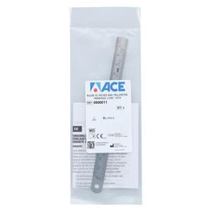 Ruler 6" Stainless Steel Non-Sterile Reusable Ea