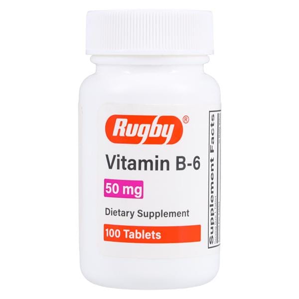 Pyridoxine HCl Tablets 50mg Bottle 100/Bottle
