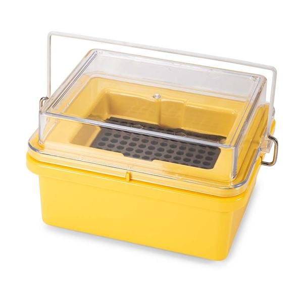 Mini Cooler For 0.2mL PCR f/Vials Yellow 8x12 Ea