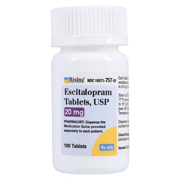 Escitalopram Oxalate Tablets 20mg Bottle 100/Bottle Each