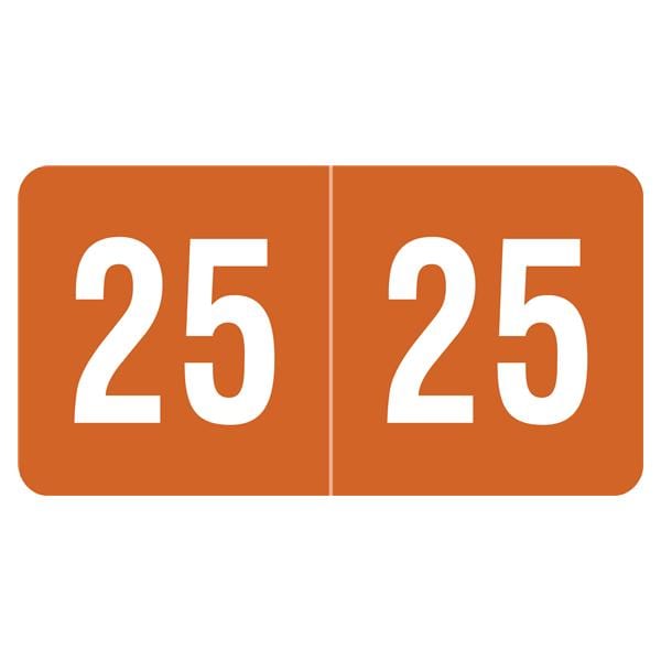 Smead 2025 ET Label Brown 250/Pk