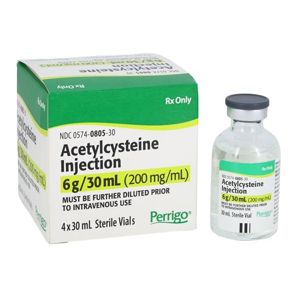 Acetylcysteine Injection 200mg/mL SDV 30mL 4/Package