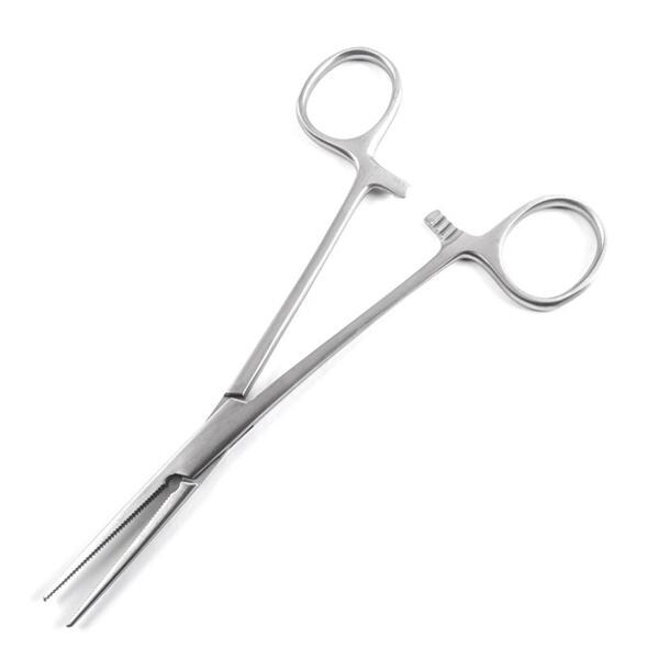 Econo Crile Hemostatic Forceps Straight 5-1/2" Stainless Steel Non-Sterile 12/Bx